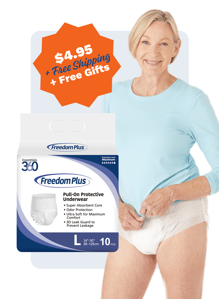 Freedom Plus trial pack, $4.95 plus free shipping and free gifts